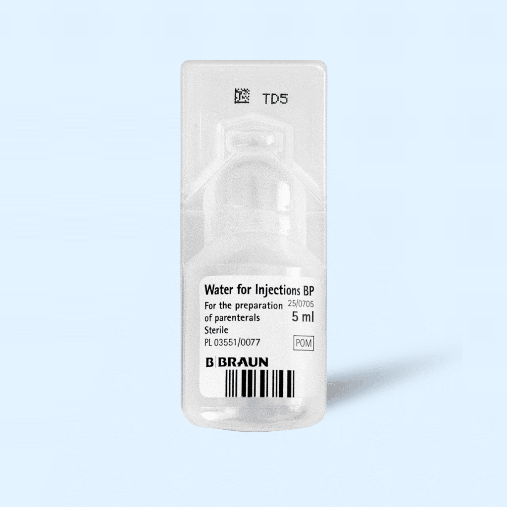 5ml Stertile Water For Injection - Peptide Supplies 5ml Stertile Water For Injection - Peptide Supplies - Image 1